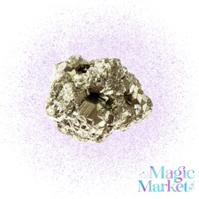 Pirita de Bolsillo Gold cristal auténtico de aproximadamente 2 cm para abundancia y prosperidad