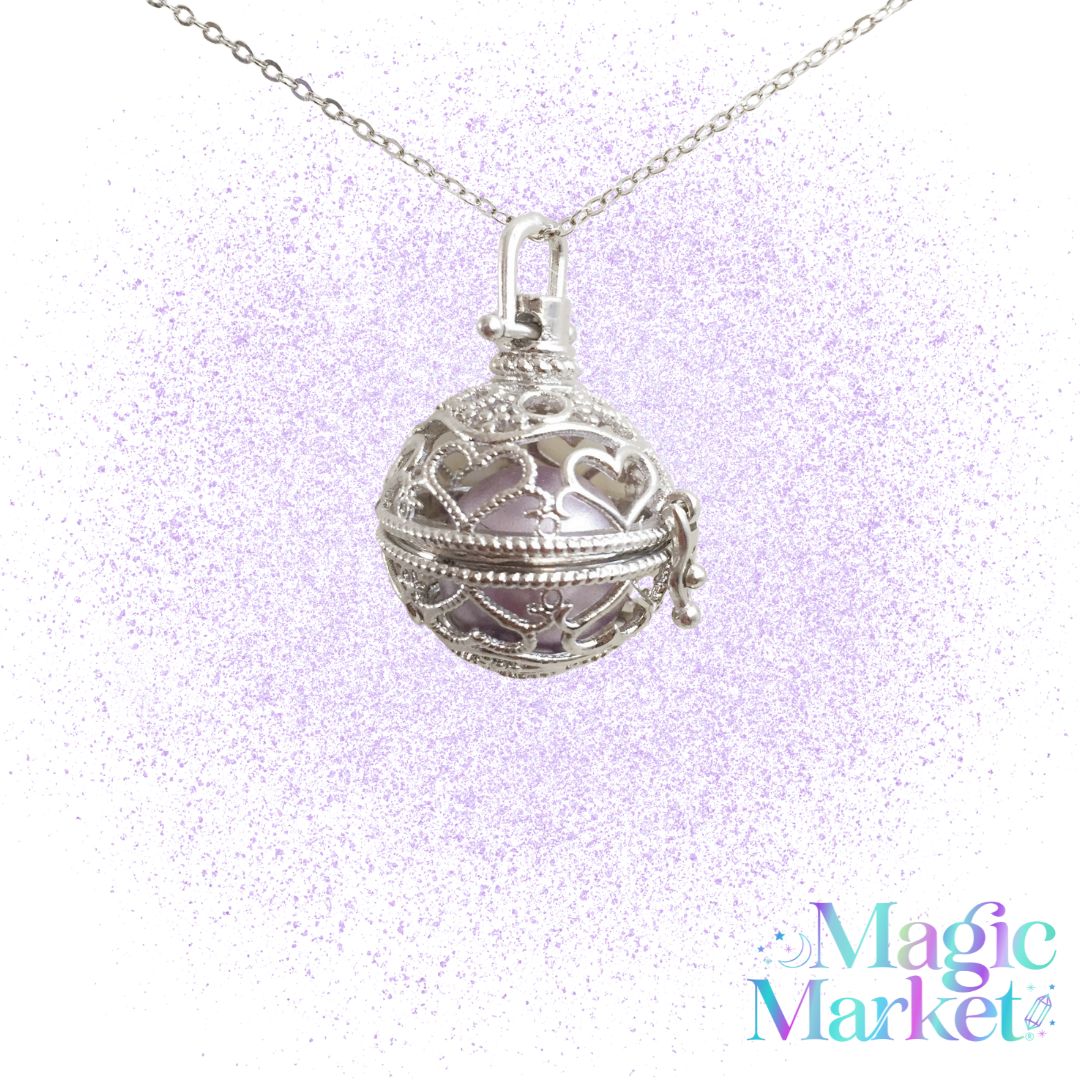 Llamador de Ángeles Corazón Violeta