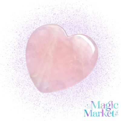 Corazon de Cuarzo Rosa Crystal Love