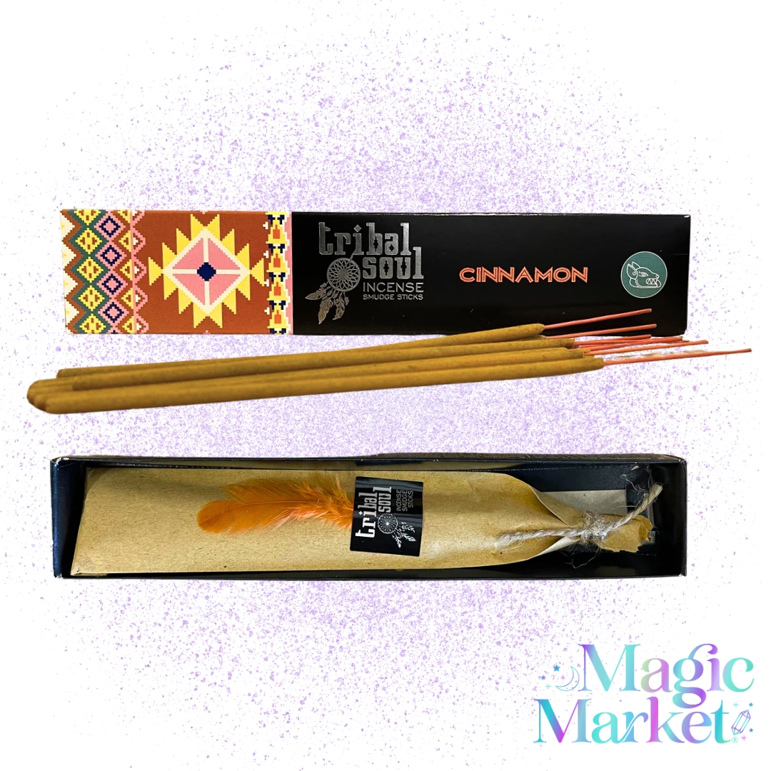 Set de Incienso Tribal Soul Canela aroma dulce y especiado inspirado en la abundancia y la confianza