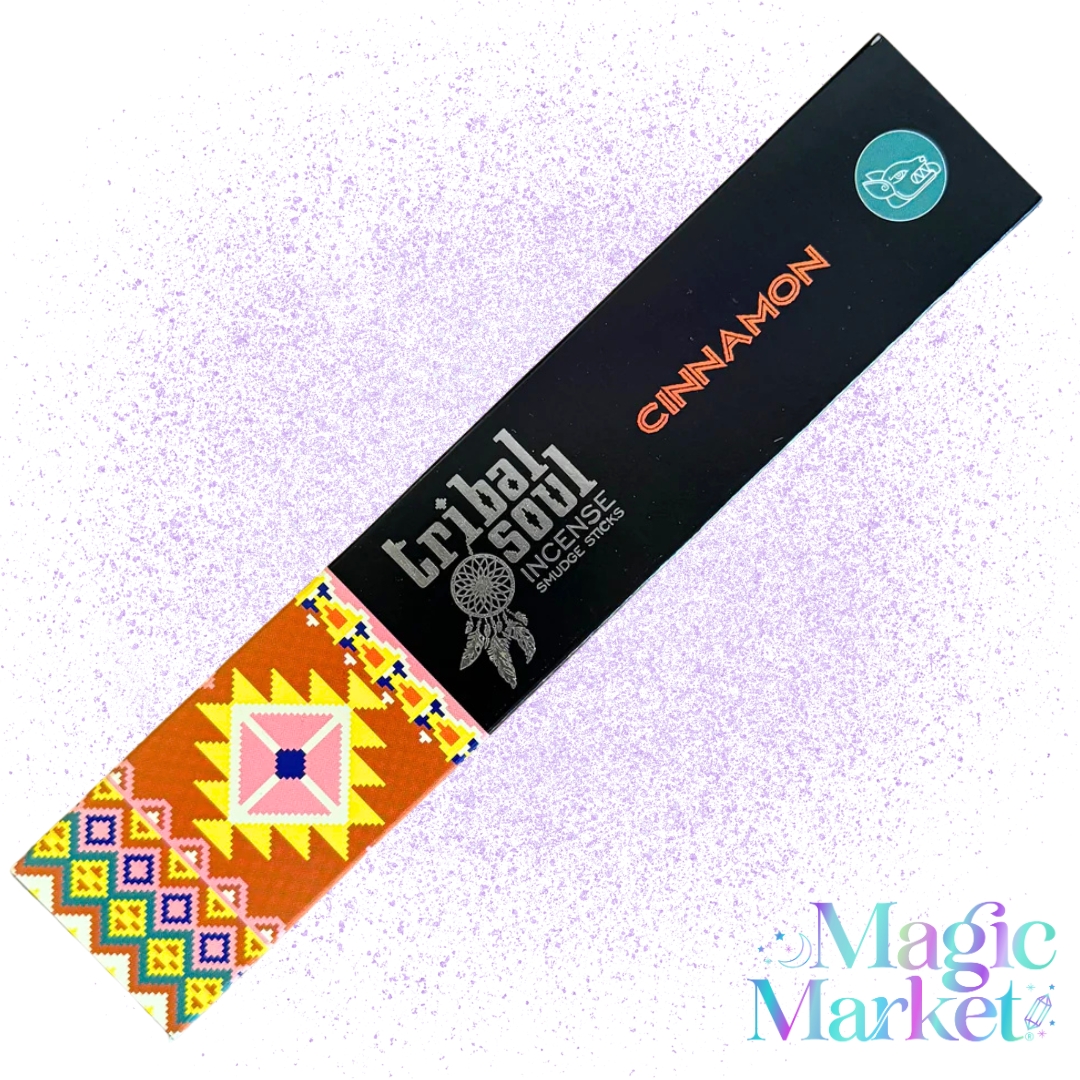 Set de Incienso Tribal Soul Canela aroma dulce y especiado inspirado en la abundancia y la confianza