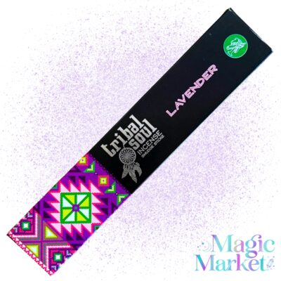 Set de Incienso Tribal Soul Lavanda aroma floral herbal para relajación, descanso y armonía interior