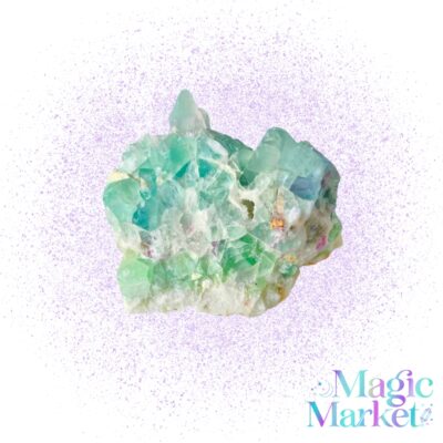 Fluorita Natural Rainbow F2 cristal auténtico multicolor