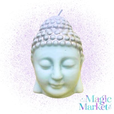 Vela Rostro Buda Inner Buda artesanal mexicana para meditación, consciencia y conexión interior