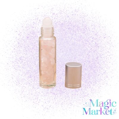 Roll On Glow de Cuarzo Rosa Natural para amor propio y autocuidado