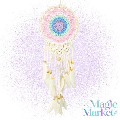 Atrapasueños Bohemio Dream artesanal con plumas para decoración y sueños