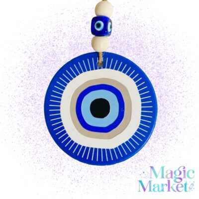 Colgante Ojo Turco de cerámica para protección, consciencia y buena fortuna