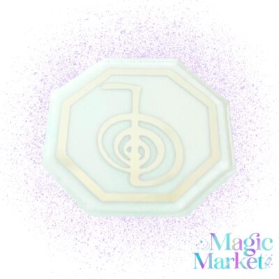 Símbolo Cho Ku Rei de Bolsillo grabado en cristal mate para Reiki y enfoque energético